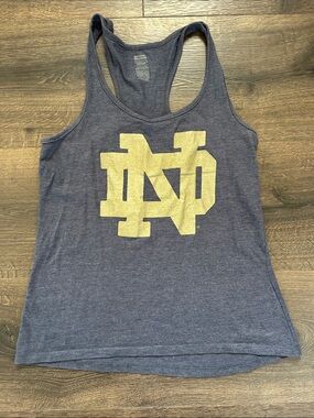 Navy and Gold Notre Dame Tank Women’s Medium